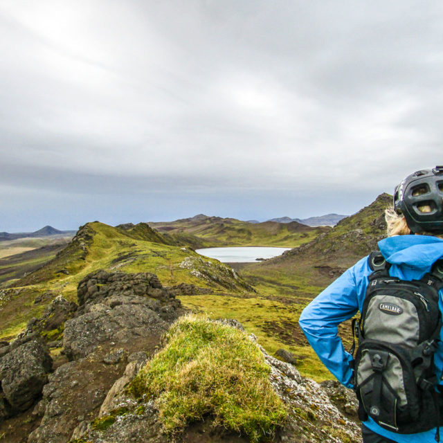 heli biking views landscape for an extreme trip