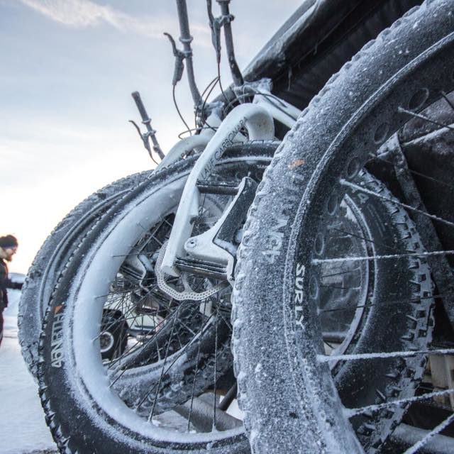 frost and cold on fatbike