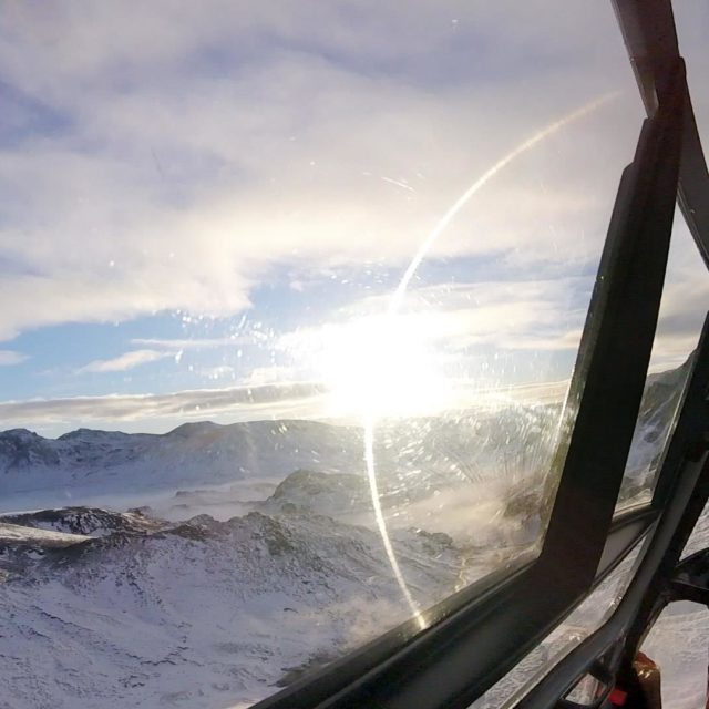 A-star helicopter view in winter